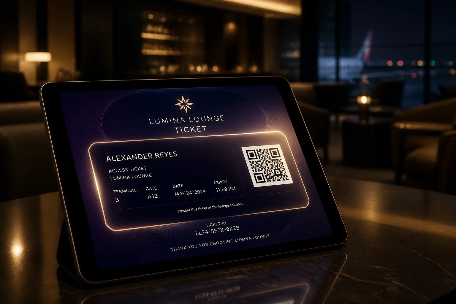 Lumina Lounge Ticket digital pass