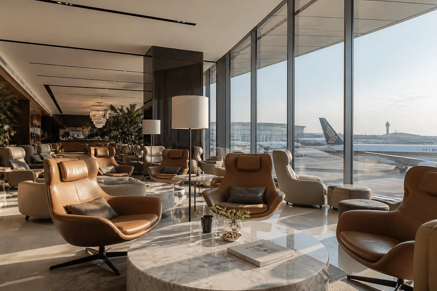 Luxurious Airport Business Lounge